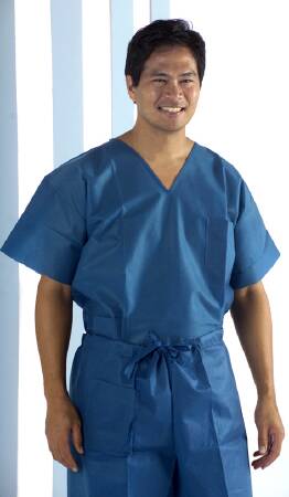 Shirt Scrub 3X-Large 2 Pockets Short Sleeve Unisex (10/BG 5BG/CS) by Tech Styles a Division of Encompass  ID SC750X3